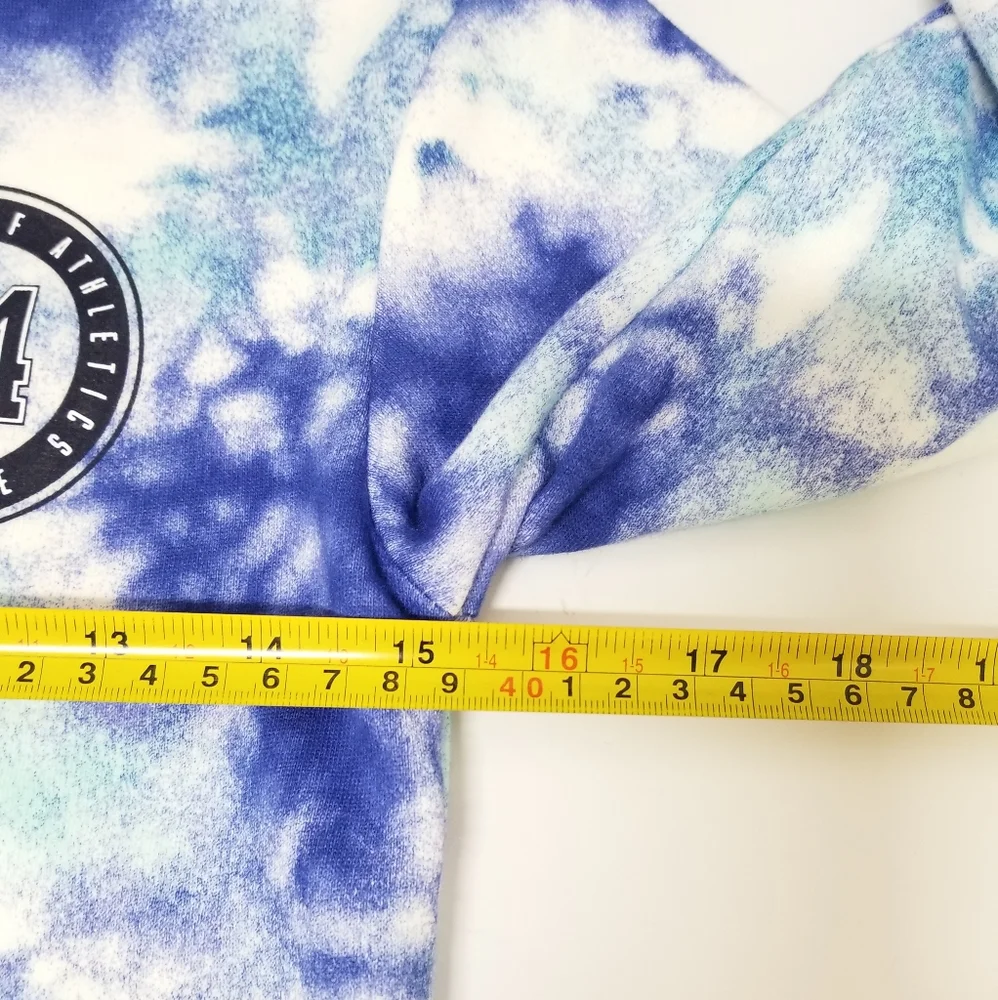 Justice Active Wear Purple & Blue Tie-dye Long Sleeve Sweatshirt 7 S/M
